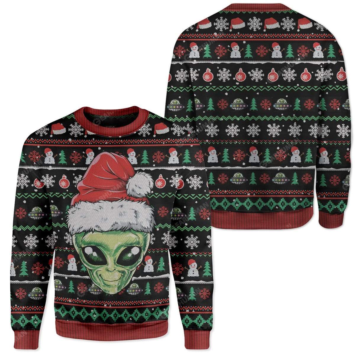 Ugly Alien Custom Sweater Apparel HD-AT20111913 Ugly Christmas Sweater 