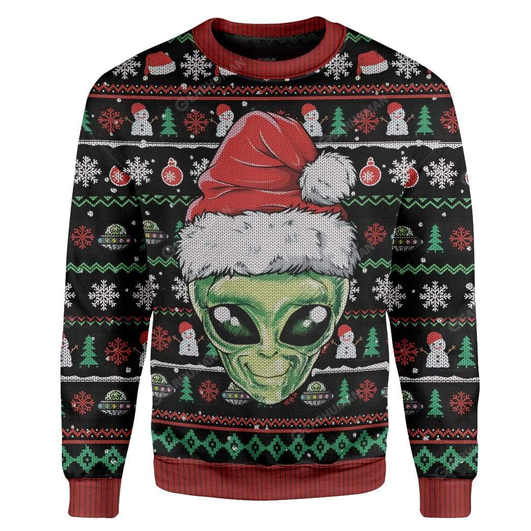 Ugly Alien Custom Sweater Apparel HD-AT20111913 Ugly Christmas Sweater Long Sleeve S 