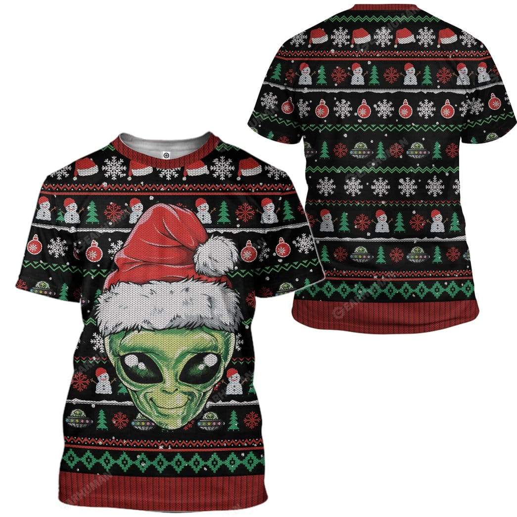 Ugly Alien Custom T-shirt - Hoodies Apparel HD-AT20111913 3D Custom Fleece Hoodies 