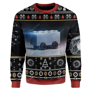 Gearhumans Ugly Blursed Cybertruck Custom Sweater Apparel