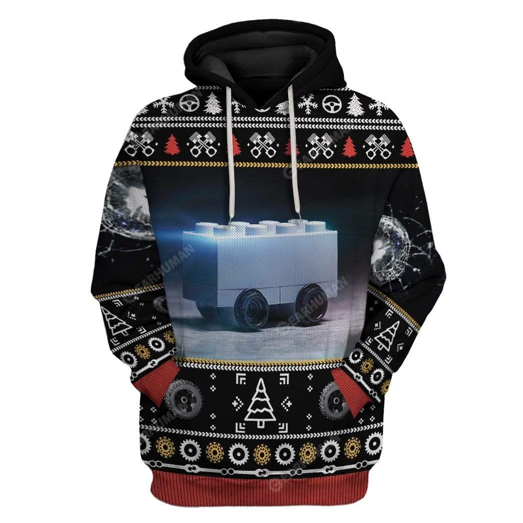 Ugly Blursed Cybertruck Custom T-Shirts Hoodies Apparel HD-AT2811197 3D Custom Fleece Hoodies Hoodie S 