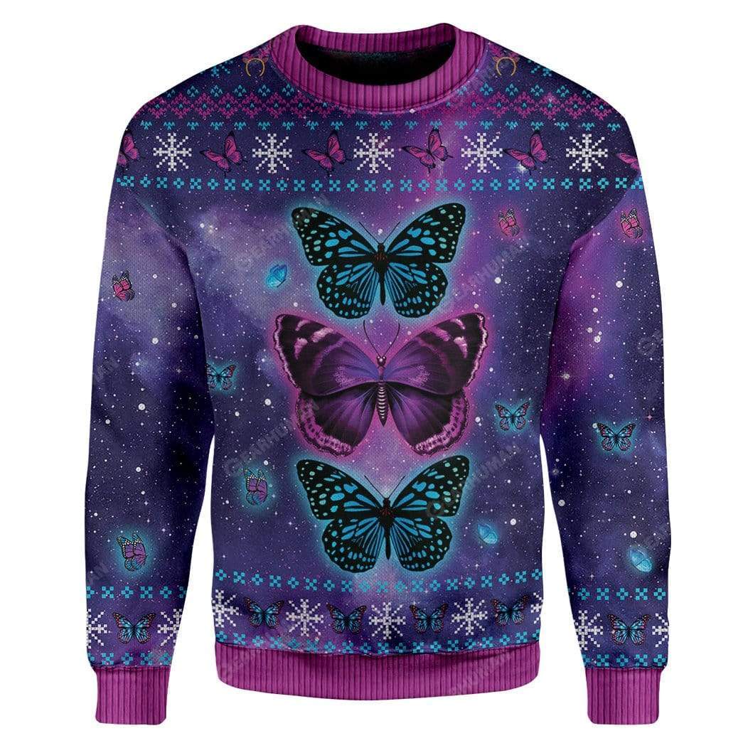 Ugly Butterfly Custom T-Shirts Hoodies Apparel AN-DT3011191 3D Custom Fleece Hoodies Long Sleeve S 