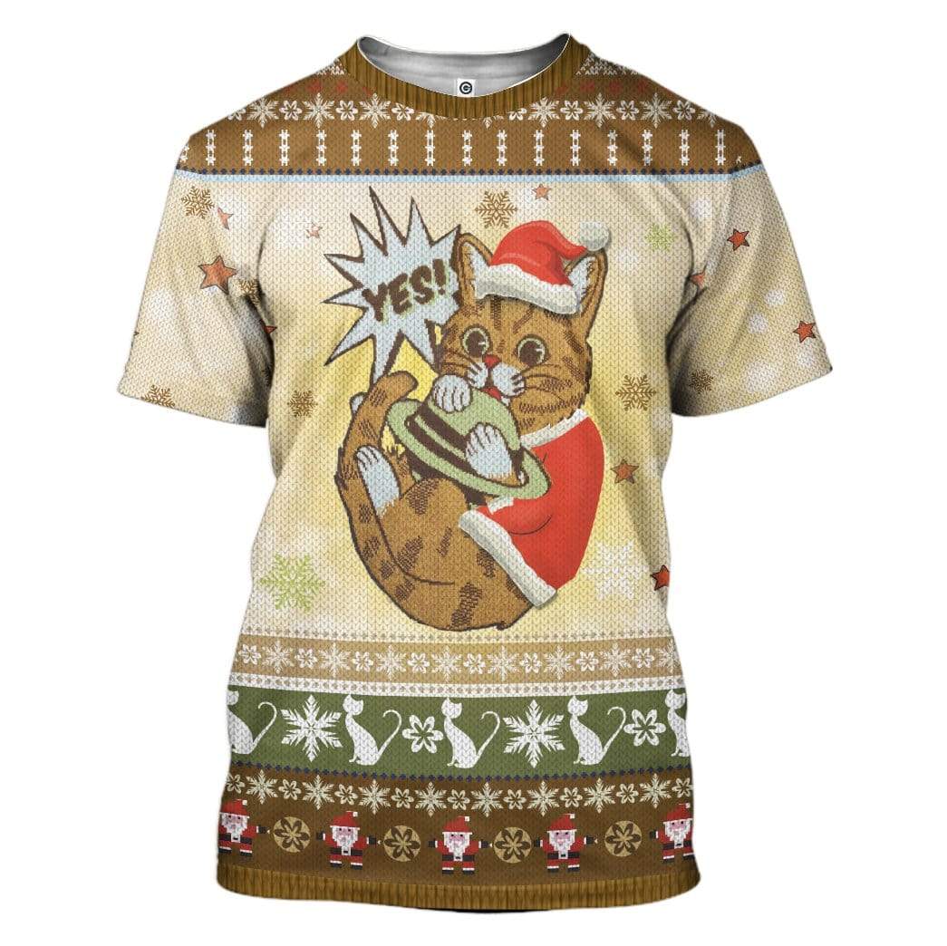 Ugly Cat Custom T-shirt - Hoodies Apparel HD-AT22111901 3D Custom Fleece Hoodies 
