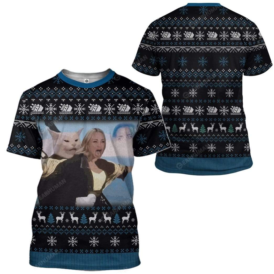 Ugly Cattanic Custom T-Shirts Hoodies Apparel MV-AT2611193 3D Custom Fleece Hoodies 