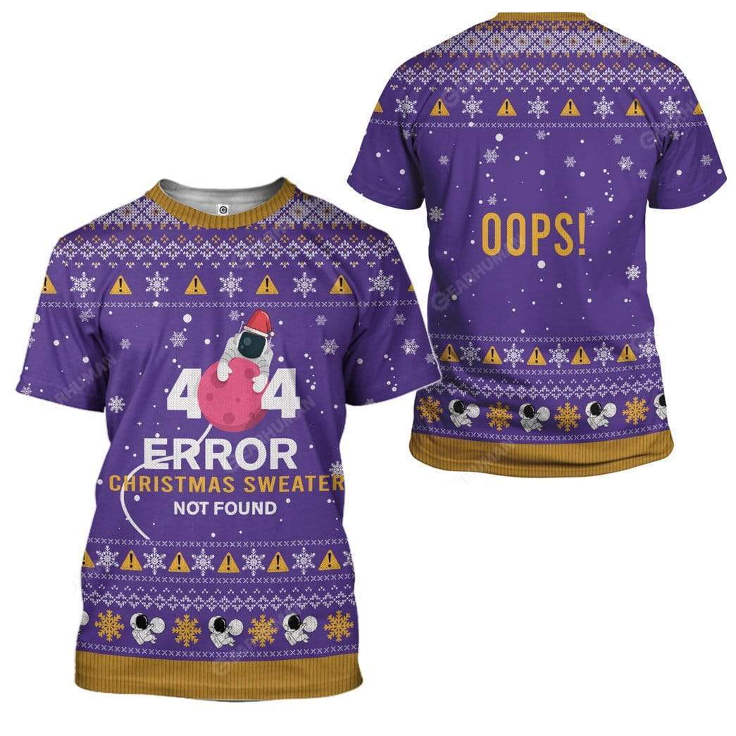 Ugly Christmas Astronaut Custom T-shirt - Hoodies Apparel HD-TA14111914 3D Custom Fleece Hoodies 