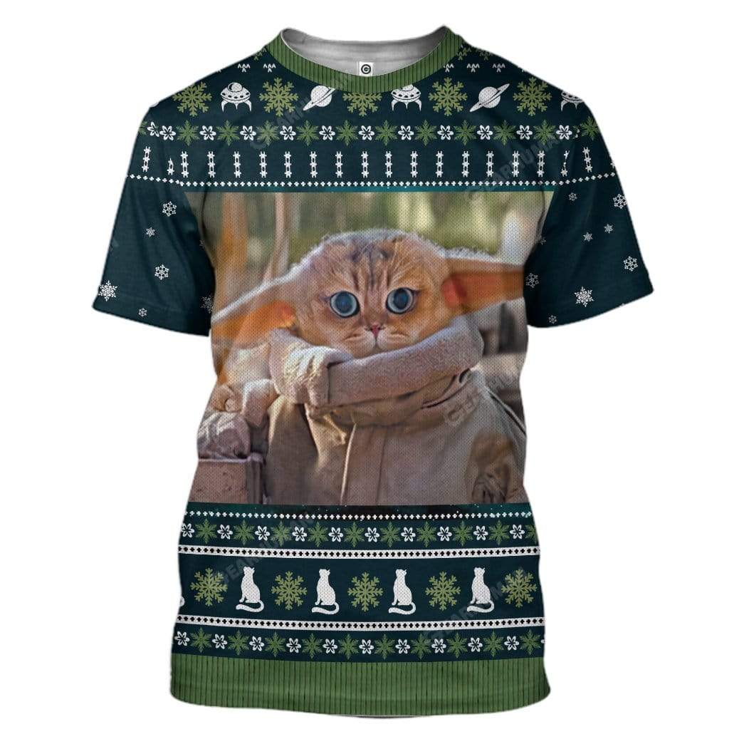 Ugly Christmas Baby Yocat Custom T-Shirts Hoodies Apparel HD-AT0612193 3D Custom Fleece Hoodies T-Shirt S 