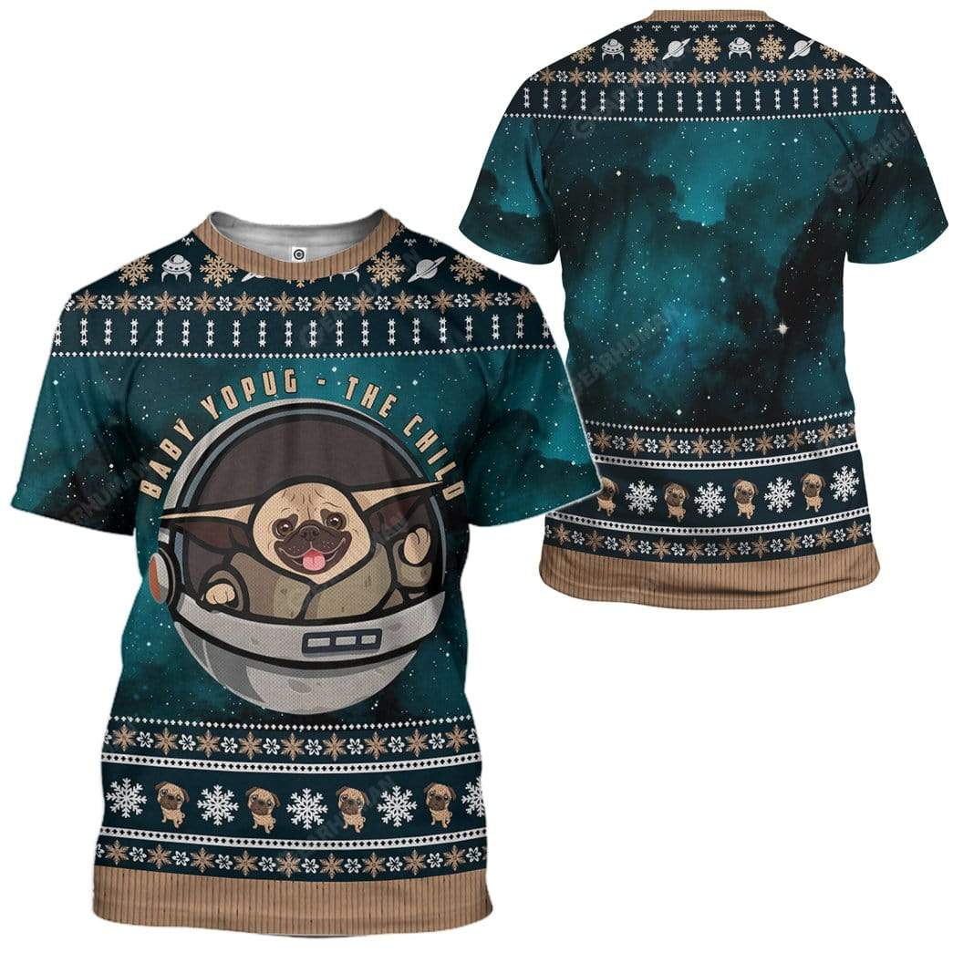 Ugly Christmas Baby Yopug The Child Custom T-Shirts Hoodies Apparel HD-AT0612196 3D Custom Fleece Hoodies 