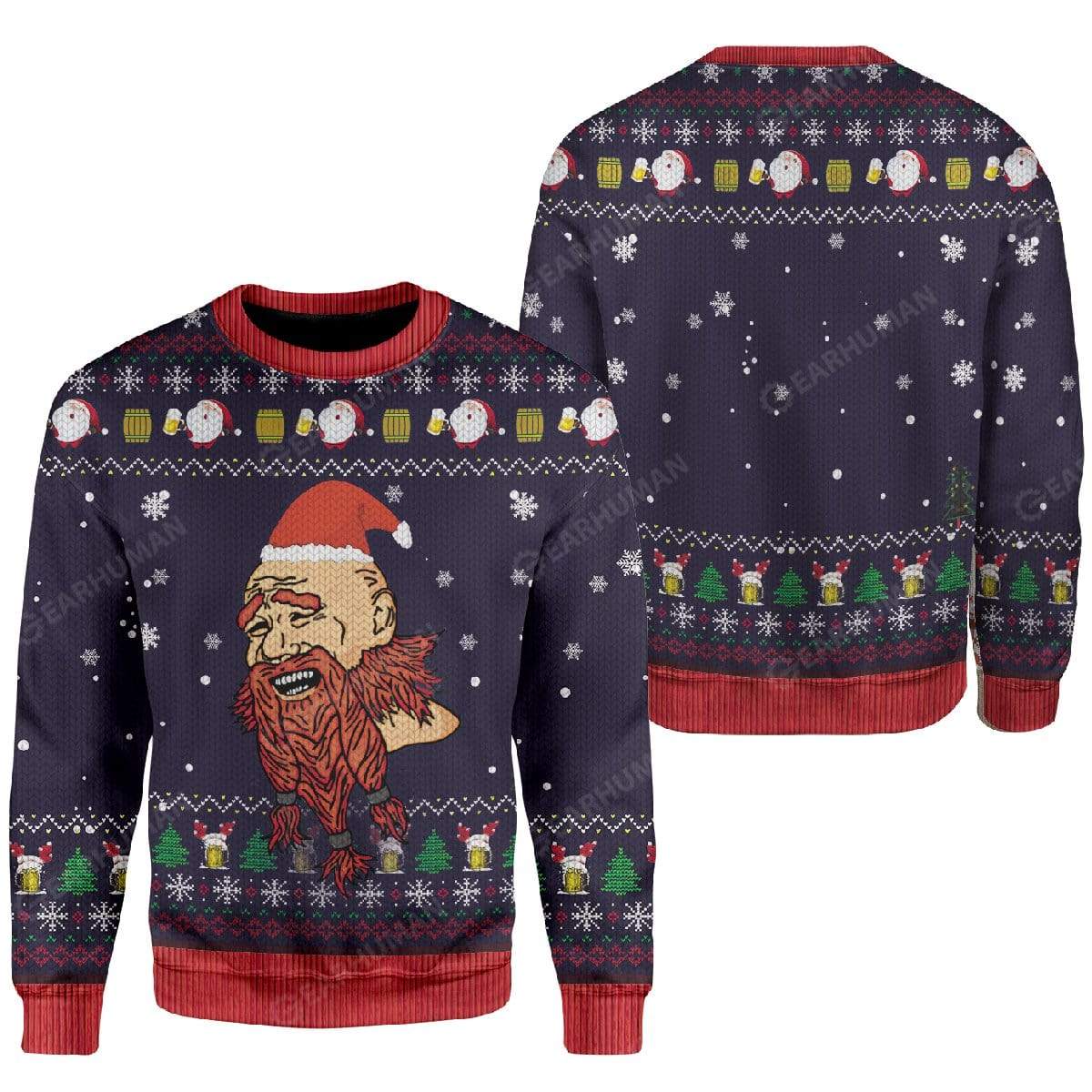 Ugly Christmas Bi*ch Please Sweater Apparel HD-AT2711195 3D Custom Fleece Hoodies 