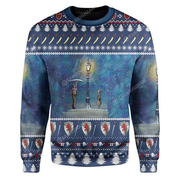 Gearhumans Ugly Christmas Chronicles Of Narnia Custom Sweater Apparel