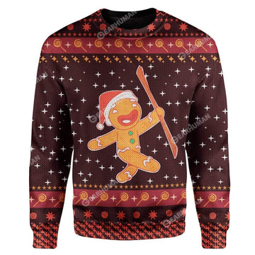 Ugly Christmas Cute Christmas Gingerbread Sweater Apparel HD-AT2711193 Ugly Christmas Sweater Long Sleeve S 