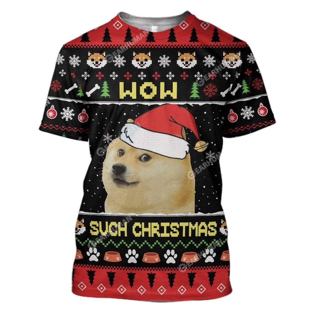 Ugly Christmas Dog Custom Sweater Apparel HD-DT12111907 3D Custom Fleece Hoodies T-Shirt S 
