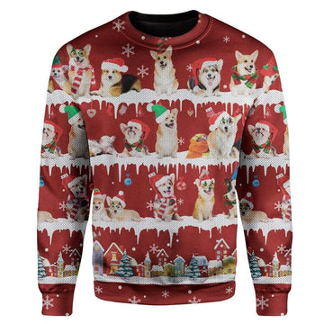 Gearhumans Ugly Christmas Dog Custom Sweater Apparel