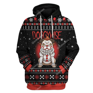 Gearhumans Ugly Christmas Doggywise Hoodie T-Shirts Apparel