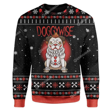 Gearhumans Ugly Christmas Doggywise Hoodie T-Shirts Apparel