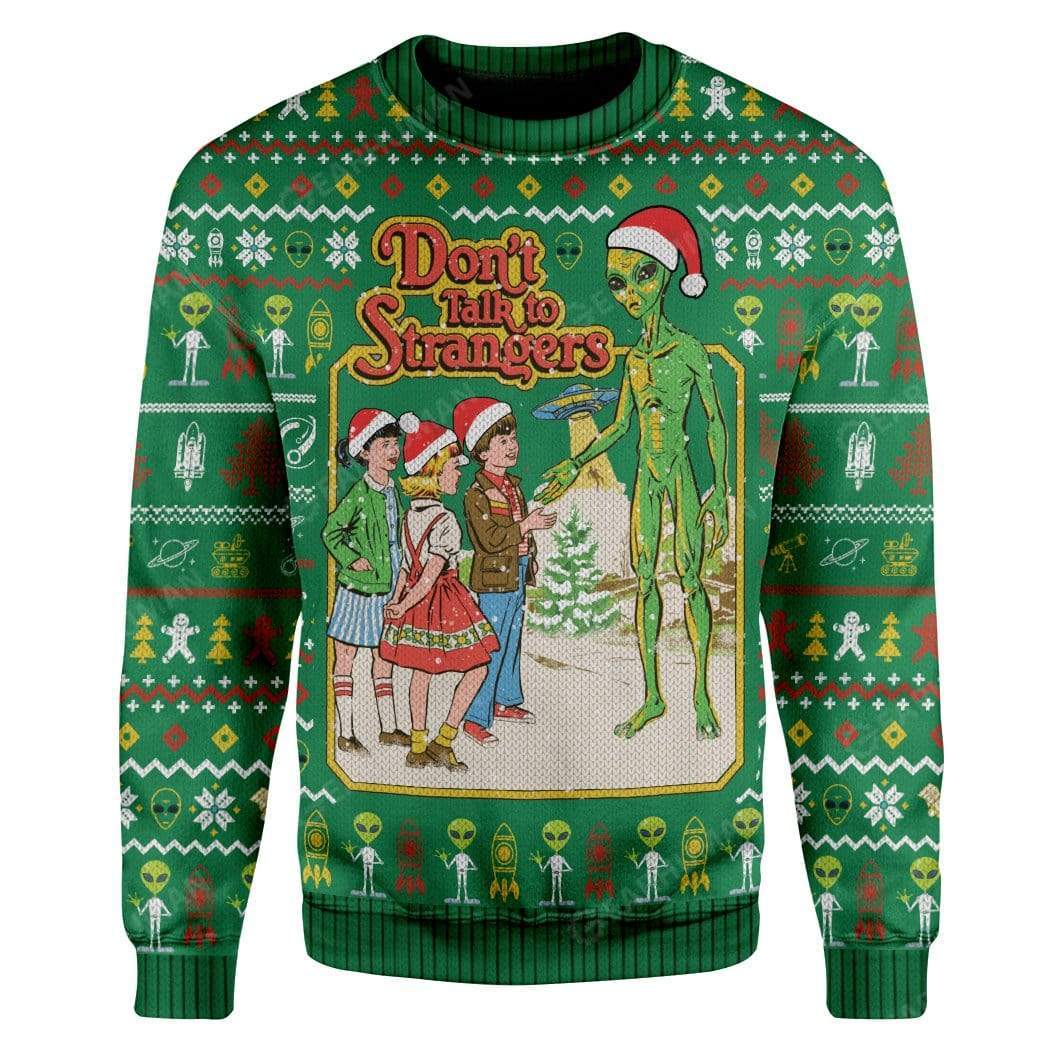 Ugly Christmas Don't Talk Custom T-Shirts Hoodies Apparel HD-AT2811198 3D Custom Fleece Hoodies Long Sleeve S 