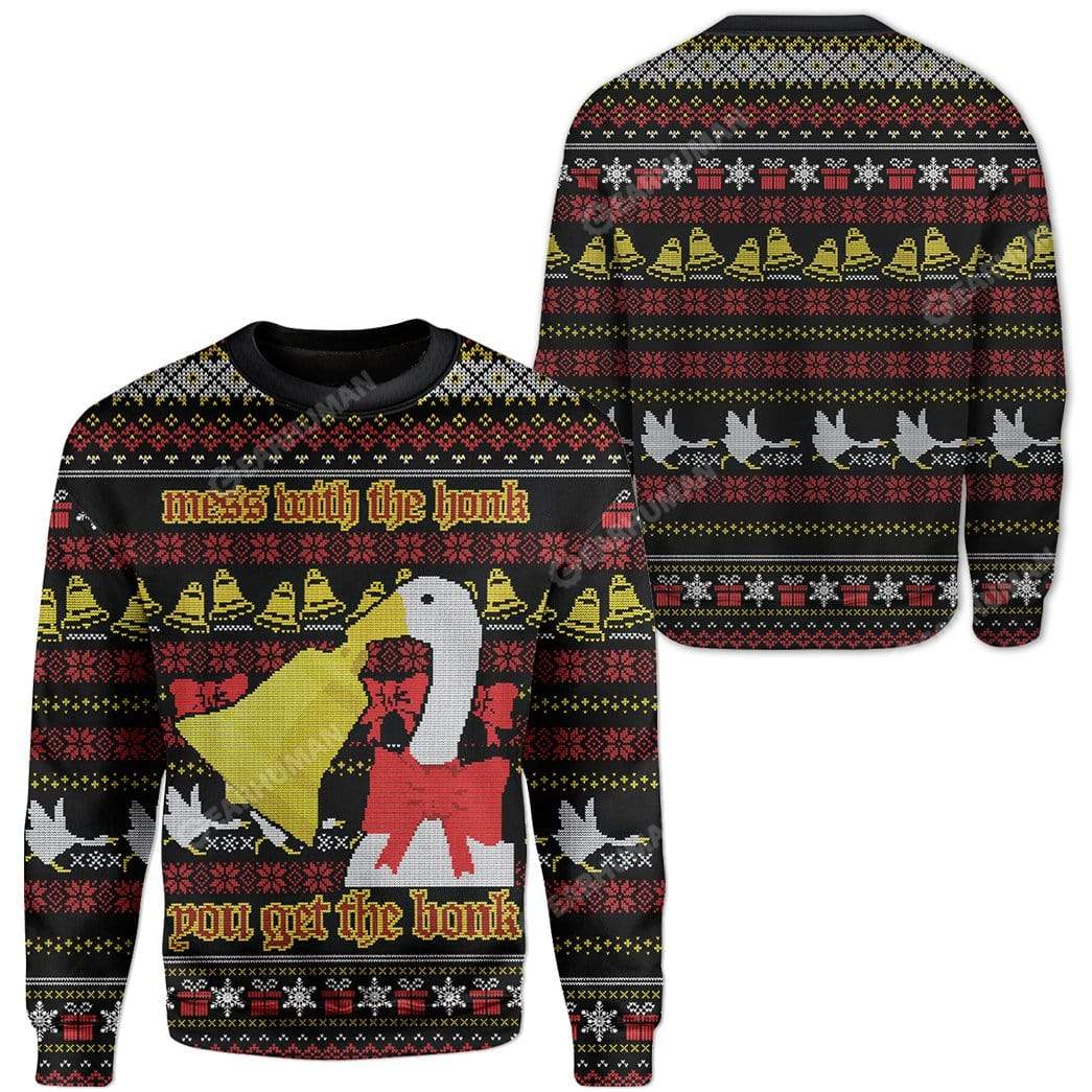 Ugly Christmas Duck Custom Sweater Apparel HD-TT16111904 Ugly Christmas Sweater 