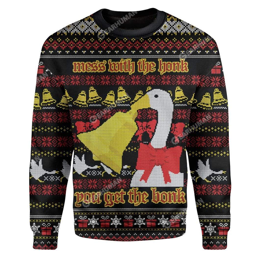 Ugly Christmas Duck Custom Sweater Apparel HD-TT16111904 Ugly Christmas Sweater Long Sleeve S 