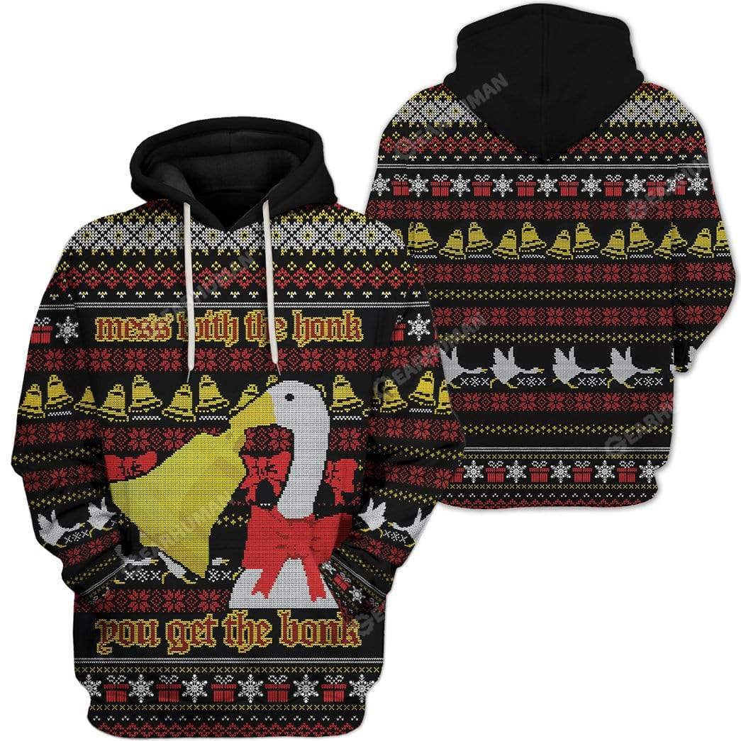 Ugly Christmas Duck Custom T-shirt - Hoodies Apparel HD-TT16111904 3D Custom Fleece Hoodies 