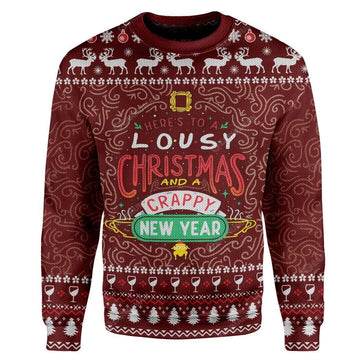 Gearhumans Ugly Christmas Friends Custom Sweater Apparel