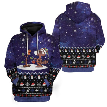 Gearhumans Ugly Christmas In Galaxy Hoodie T-Shirts Apparel