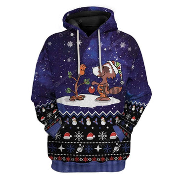 Gearhumans Ugly Christmas In Galaxy Hoodie T-Shirts Apparel