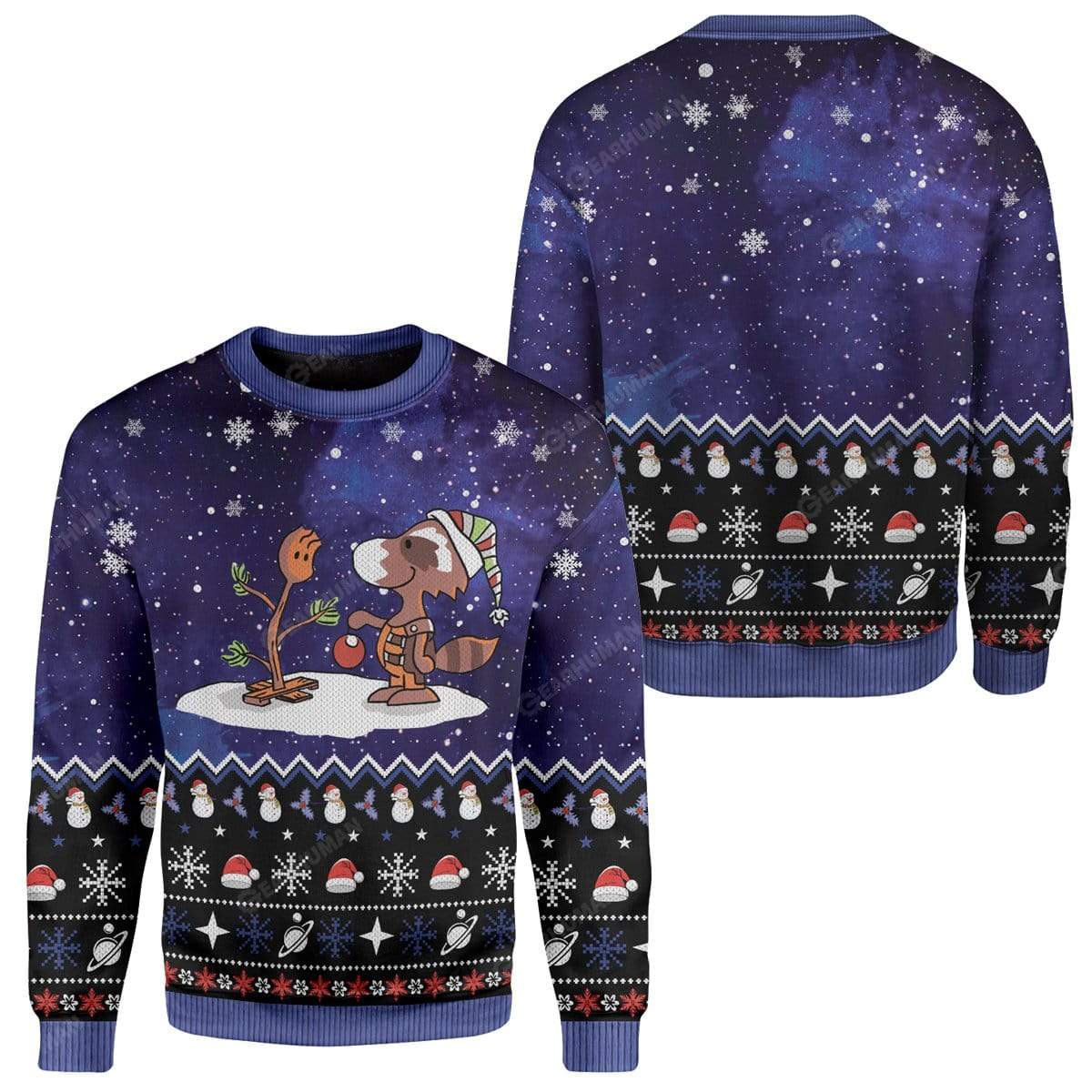 Ugly Christmas In Galaxy Sweater Apparel MV-TA2811191 Ugly Christmas Sweater 