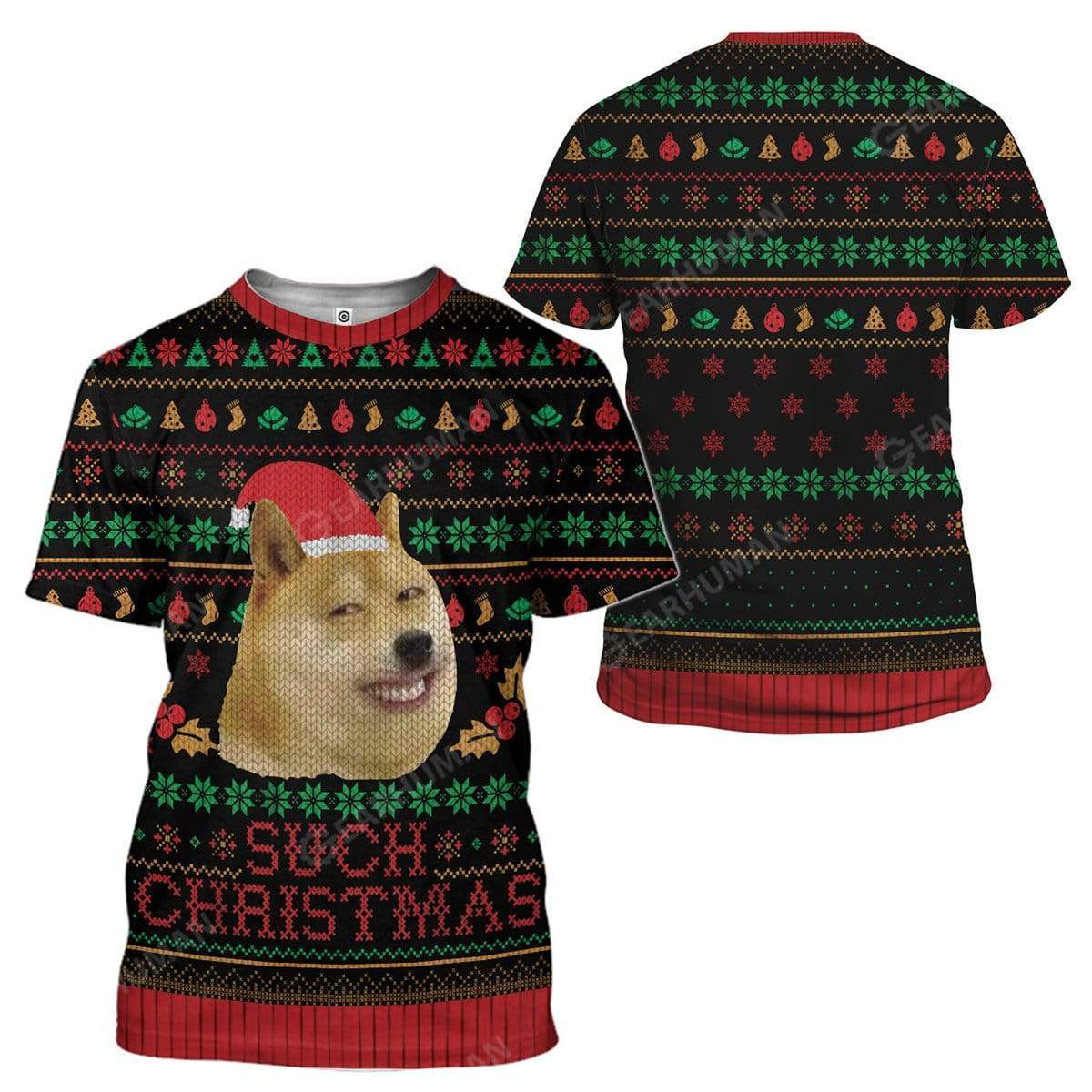 Ugly Christmas Internet Shiba Inu Meme Such Hoodie T-Shirts Apparel DG-AT2911195 3D Custom Fleece Hoodies 