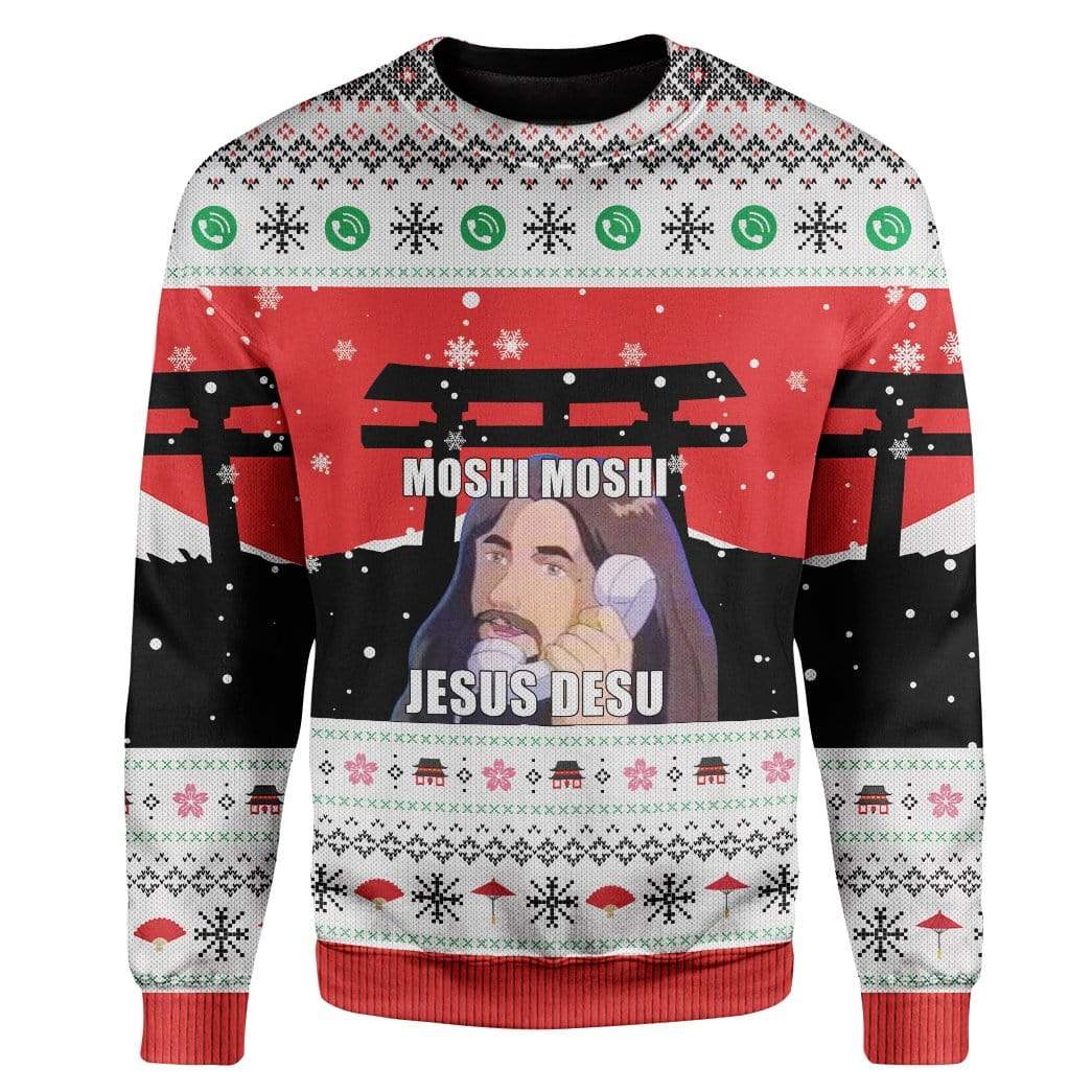 Ugly Christmas Jesus Custom Sweater Apparel HD-TA20111904 Ugly Christmas Sweater Long Sleeve S 