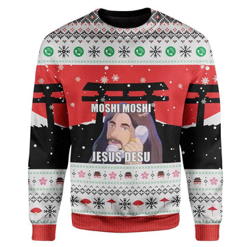 Gearhumans Ugly Christmas Jesus Custom T-shirt - Hoodies Apparel