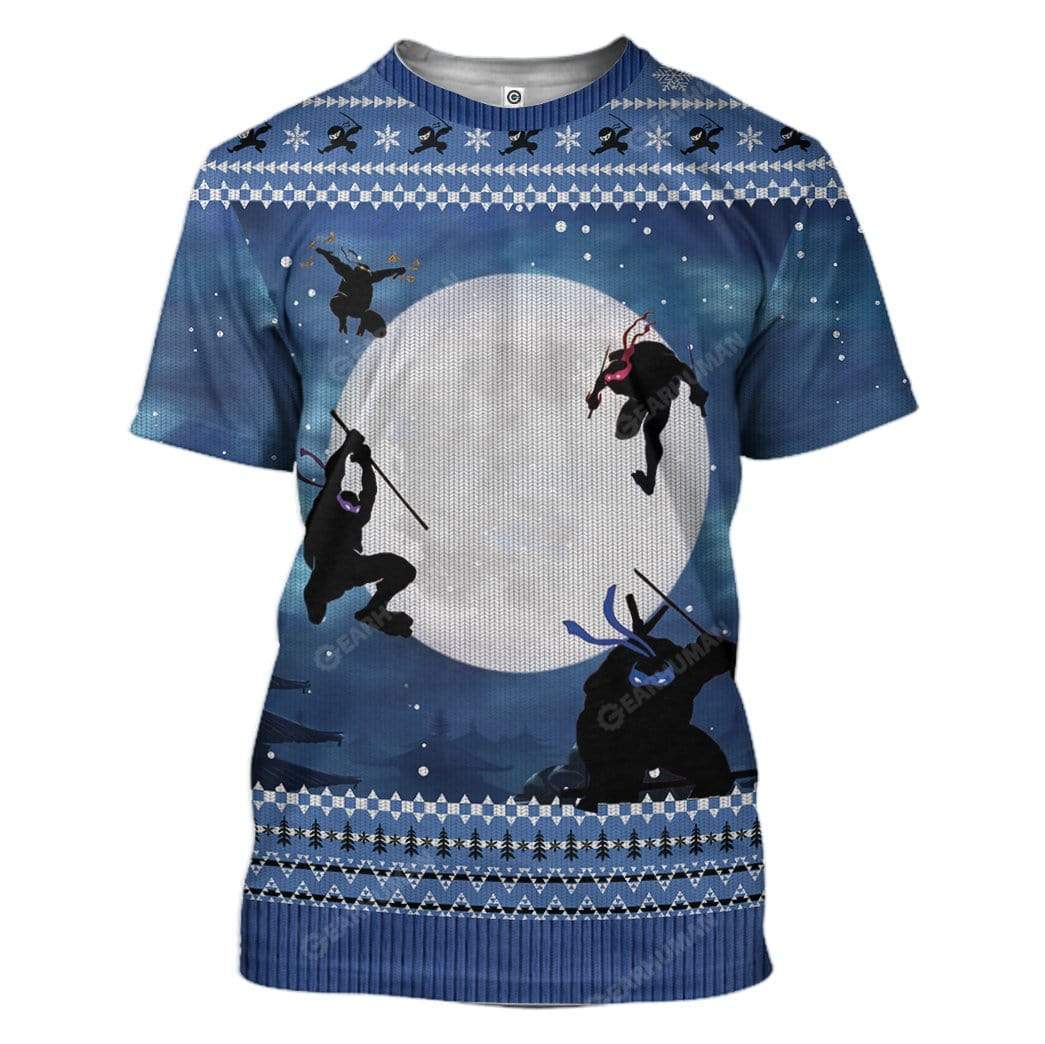Ugly Christmas Ninja Hoodie TShirt Apparel HD-TA0312193 3D Custom Fleece Hoodies T-Shirt S 
