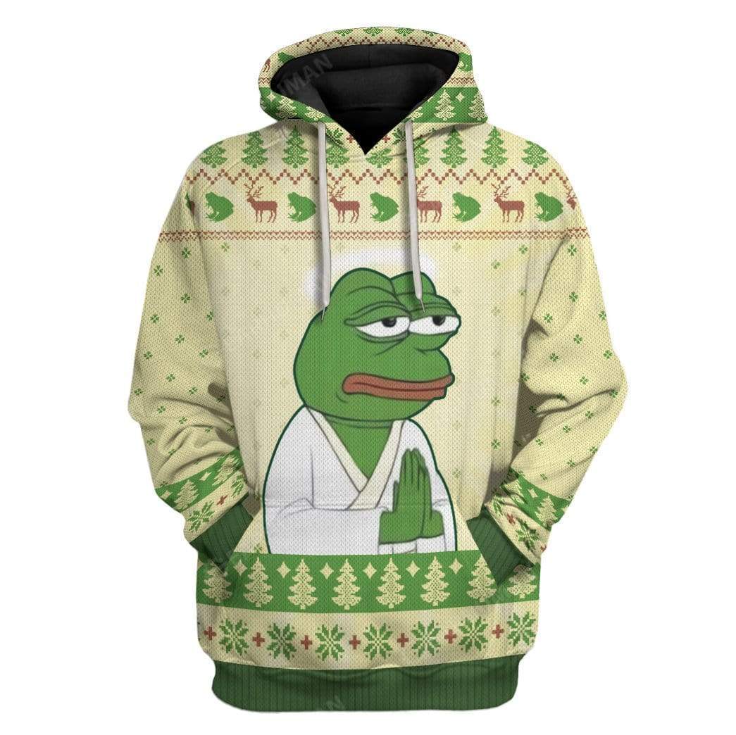 Ugly Christmas Pepe The Frog Hoodie T-Shirts Apparel HD-AT2911194 3D Custom Fleece Hoodies Hoodie S 