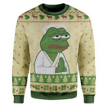 Gearhumans Ugly Christmas Pepe The Frog Hoodie T-Shirts Apparel