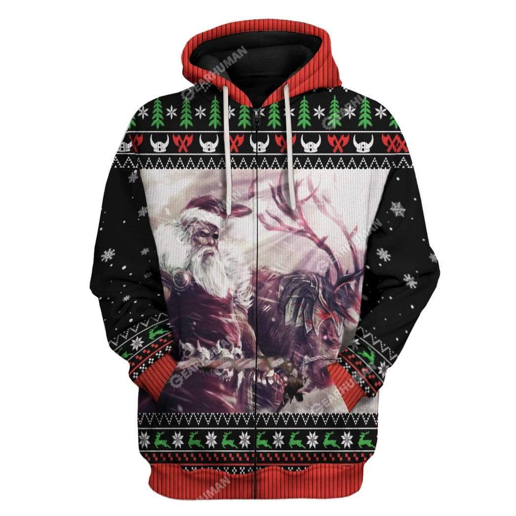 Ugly Christmas Sandin Hoodie T-Shirts Apparel HD-AT2911196 3D Custom Fleece Hoodies Zip Hoodie S 