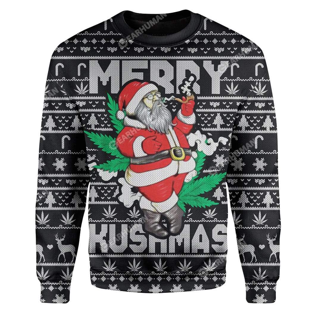 Ugly Christmas Santa Custom Hoodie Apparel HD-AT14111919 Ugly Christmas Sweater Long Sleeve S 