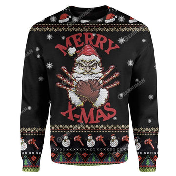 Gearhumans Ugly Christmas Santa Custom Sweater Apparel