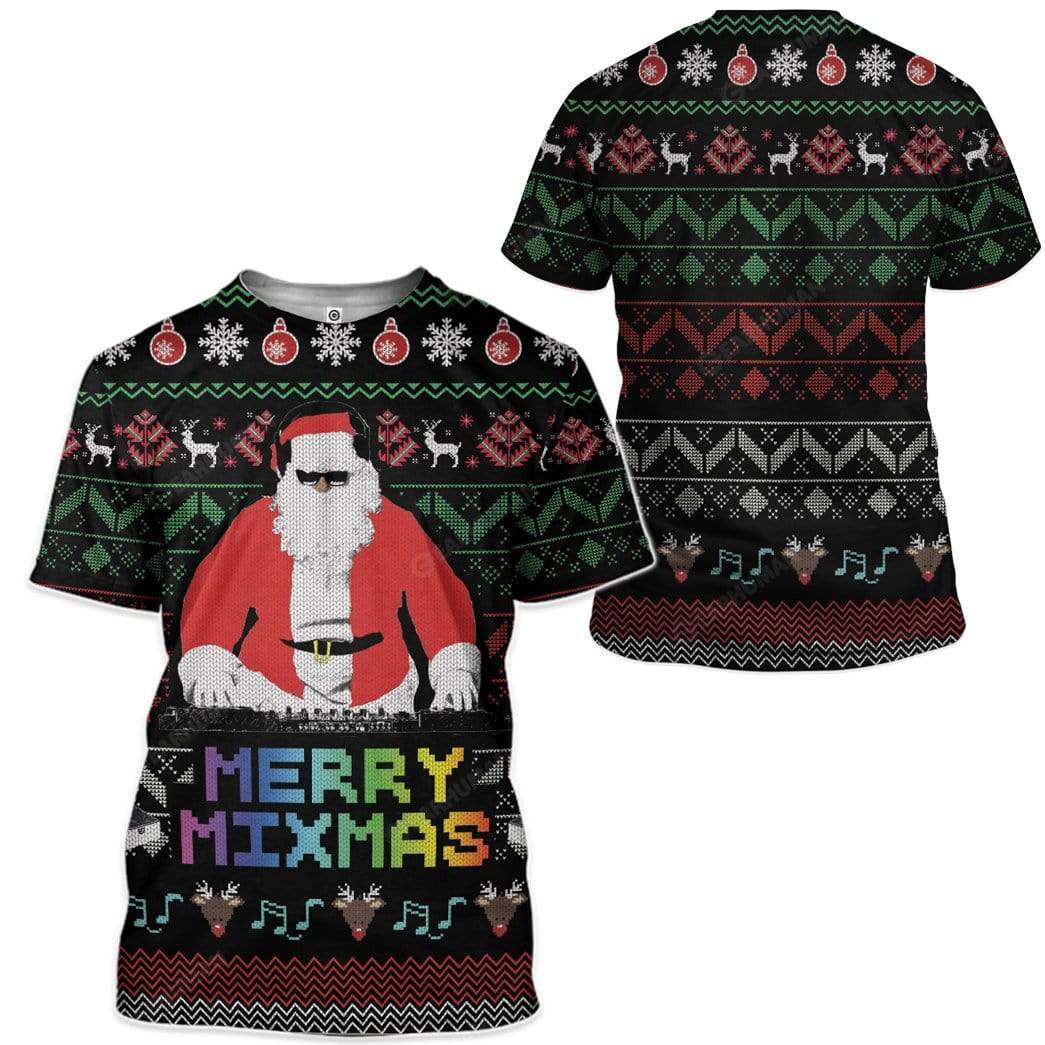 Ugly Christmas Santa Custom Sweater Apparel HD-AT18111914 3D Custom Fleece Hoodies 