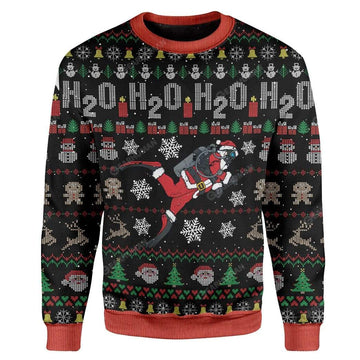 Ugly Christmas Santa Custom Sweater Apparel HD-AT20111914 Ugly Christmas Sweater Long Sleeve S 
