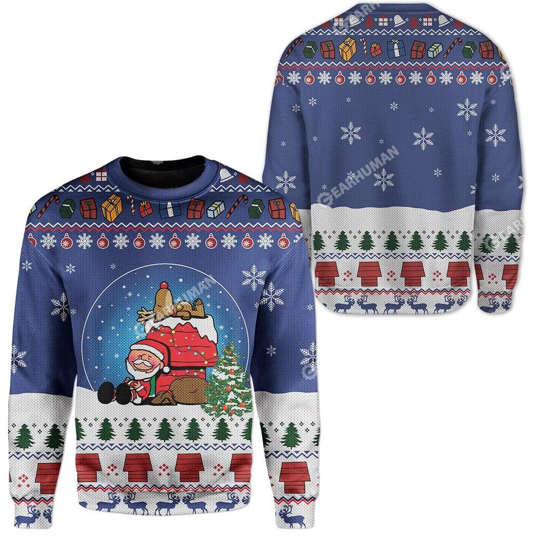 Ugly Christmas Santa Custom sweater Apparel HD-DT13111901 Ugly Christmas Sweater 