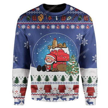Gearhumans Ugly Christmas Santa Custom sweater Apparel
