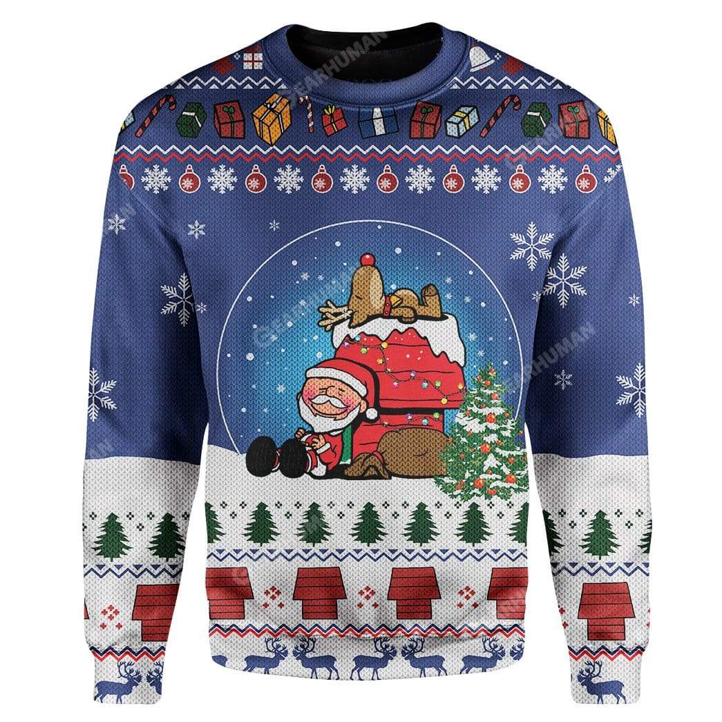 Ugly Christmas Santa Custom sweater Apparel HD-DT13111901 Ugly Christmas Sweater Long Sleeve S 