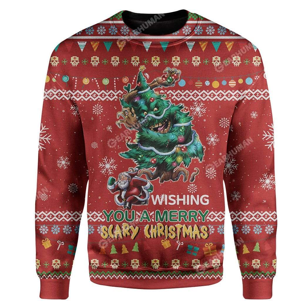Ugly Christmas Santa Custom Sweater Apparel HD-TA11111903 Ugly Christmas Sweater Long Sleeve S 