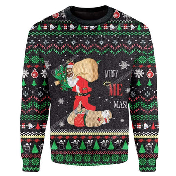Gearhumans Ugly Christmas Santa Custom T-shirt-Hoodies Apparel