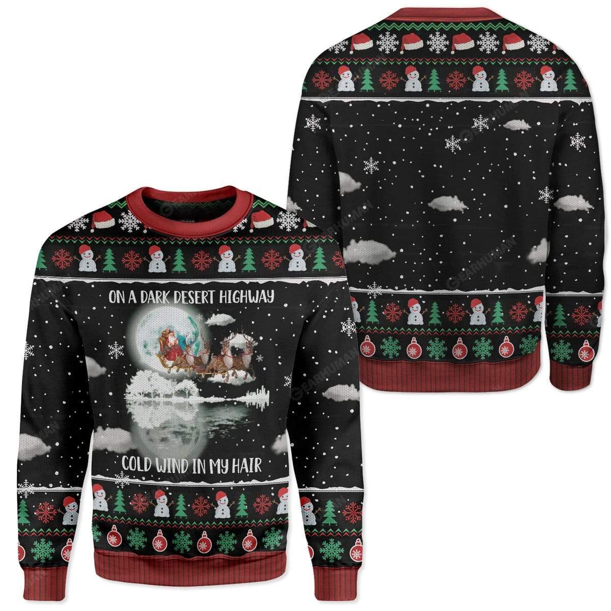 Ugly Christmas Santa Custom T-shirt - Hoodies Apparel HD-DT18111917 3D Custom Fleece Hoodies 
