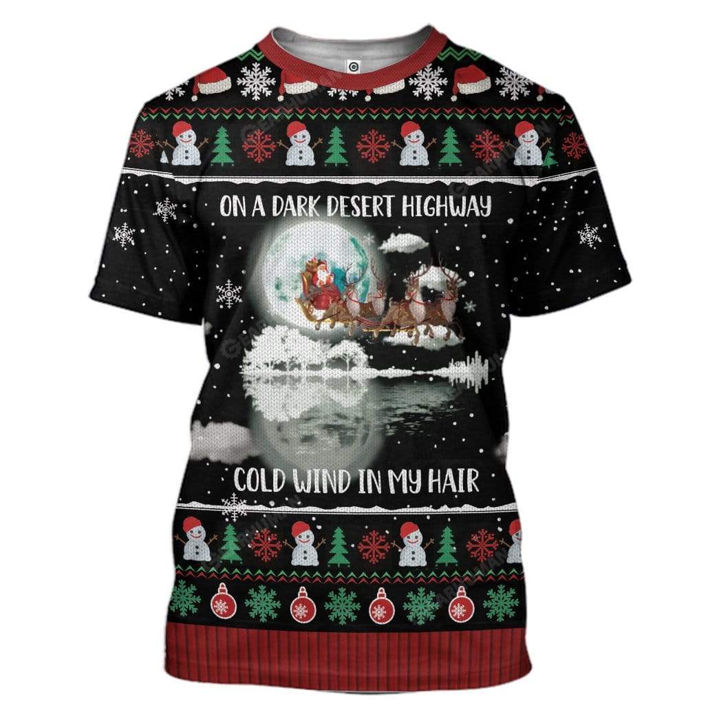Ugly Christmas Santa Custom T-shirt - Hoodies Apparel HD-DT18111917 3D Custom Fleece Hoodies T-Shirt S 