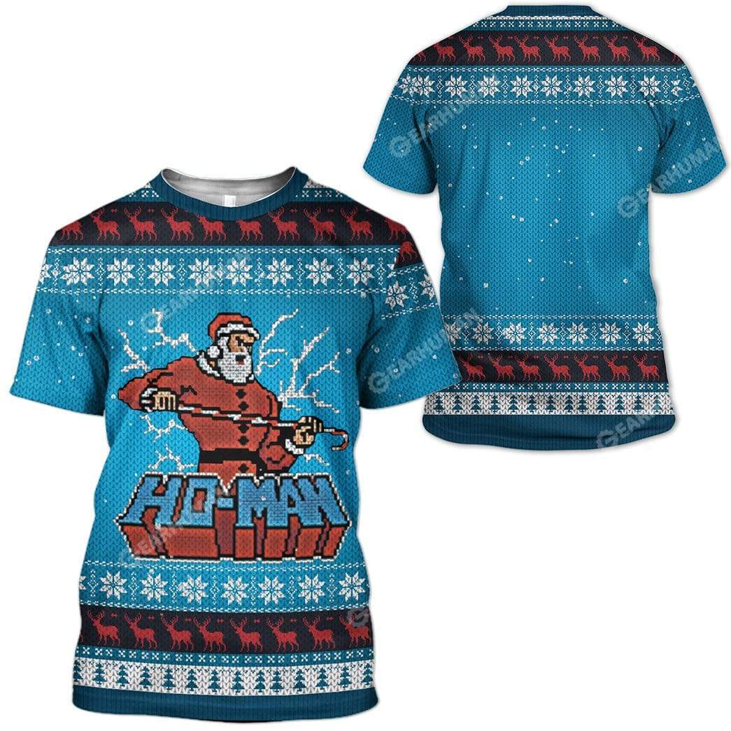 Ugly Christmas Santa Custom T-shirt - Hoodies Apparel HD-TA15111905 3D Custom Fleece Hoodies 