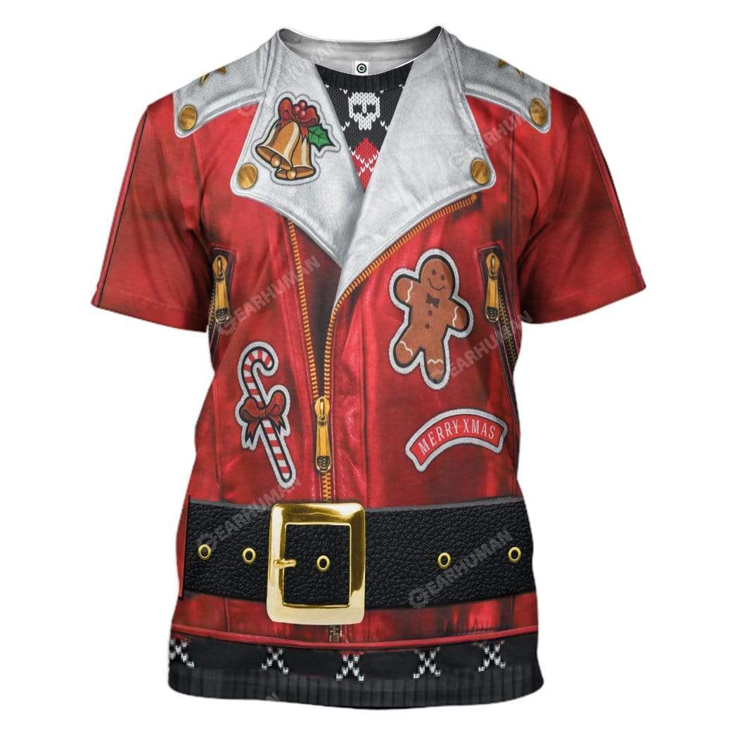 Ugly Christmas Santa Custom T-shirt - Hoodies Apparel HD-TA22111903 3D Custom Fleece Hoodies T-Shirt S 