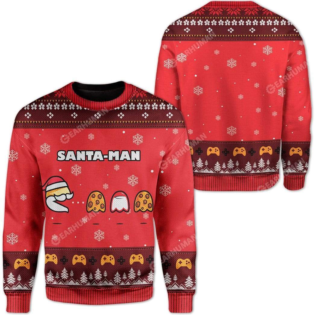 Ugly Christmas Santa Man Hoodie T-Shirts Apparel HD-TA2811192 3D Custom Fleece Hoodies 