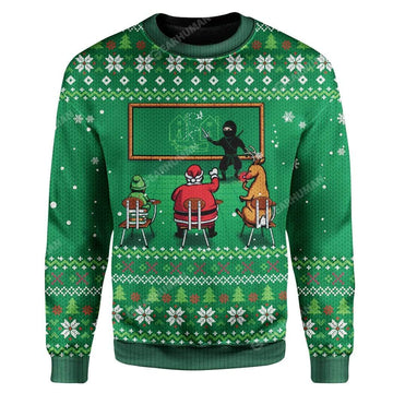 Gearhumans Ugly Christmas School Custom Sweater Apparel