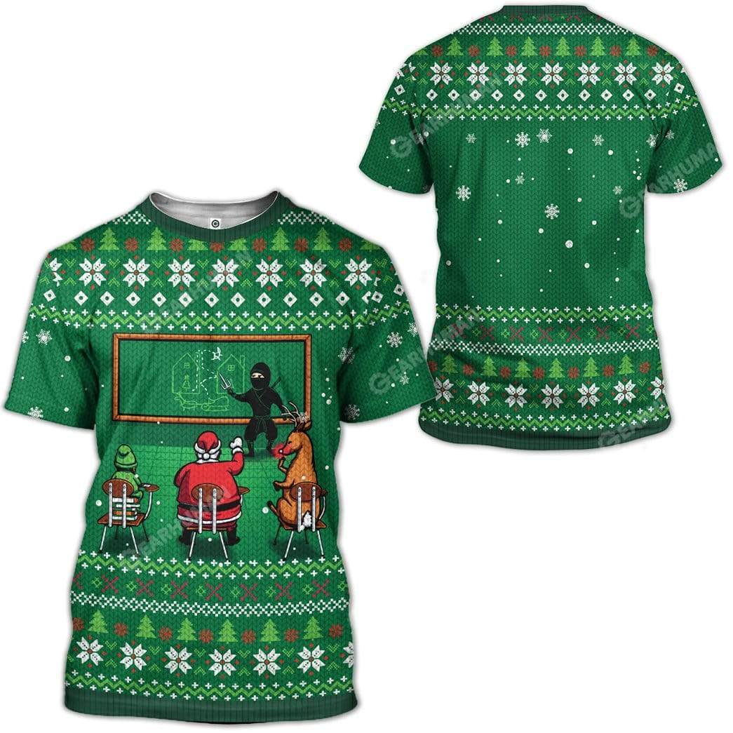 Ugly Christmas School Custom T-shirt - Hoodies Apparel HD-AT21111919 3D Custom Fleece Hoodies 