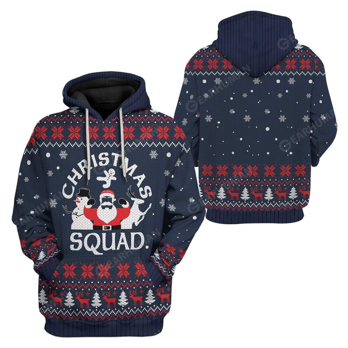 Ugly Christmas Squad Hoodie T-Shirts Apparel HD-AT3011192 3D Custom Fleece Hoodies 